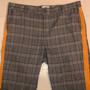 Plaid Pants with Orange